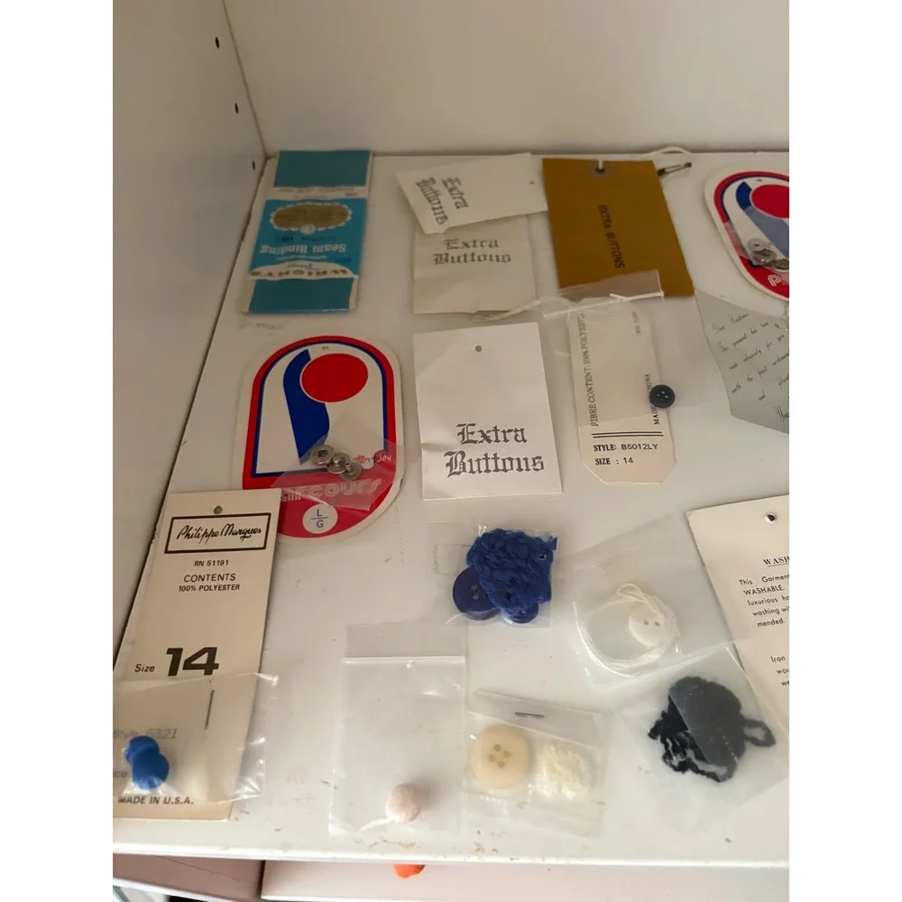 Vintage Replacement Button Lot Assorted Brands La Mode Yves St Clair Notions